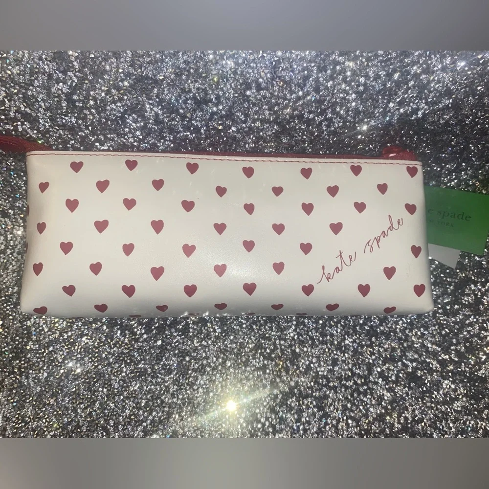 Kate Spade Mini Heart Pencil Case Set